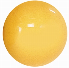 Zit/oefenbal classic, geel 75 cm