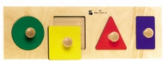 Grote knoppenpuzzel Geometrische vormen