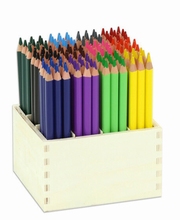 Grote driehoek kleurpotlodenset/ 144 stuks