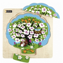 3-Lagen puzzel De 4 Seizoenen