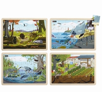 Set puzzels Wereld van de levende dieren 