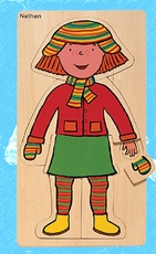 2 Lagen Aankleedpuzzel meisje